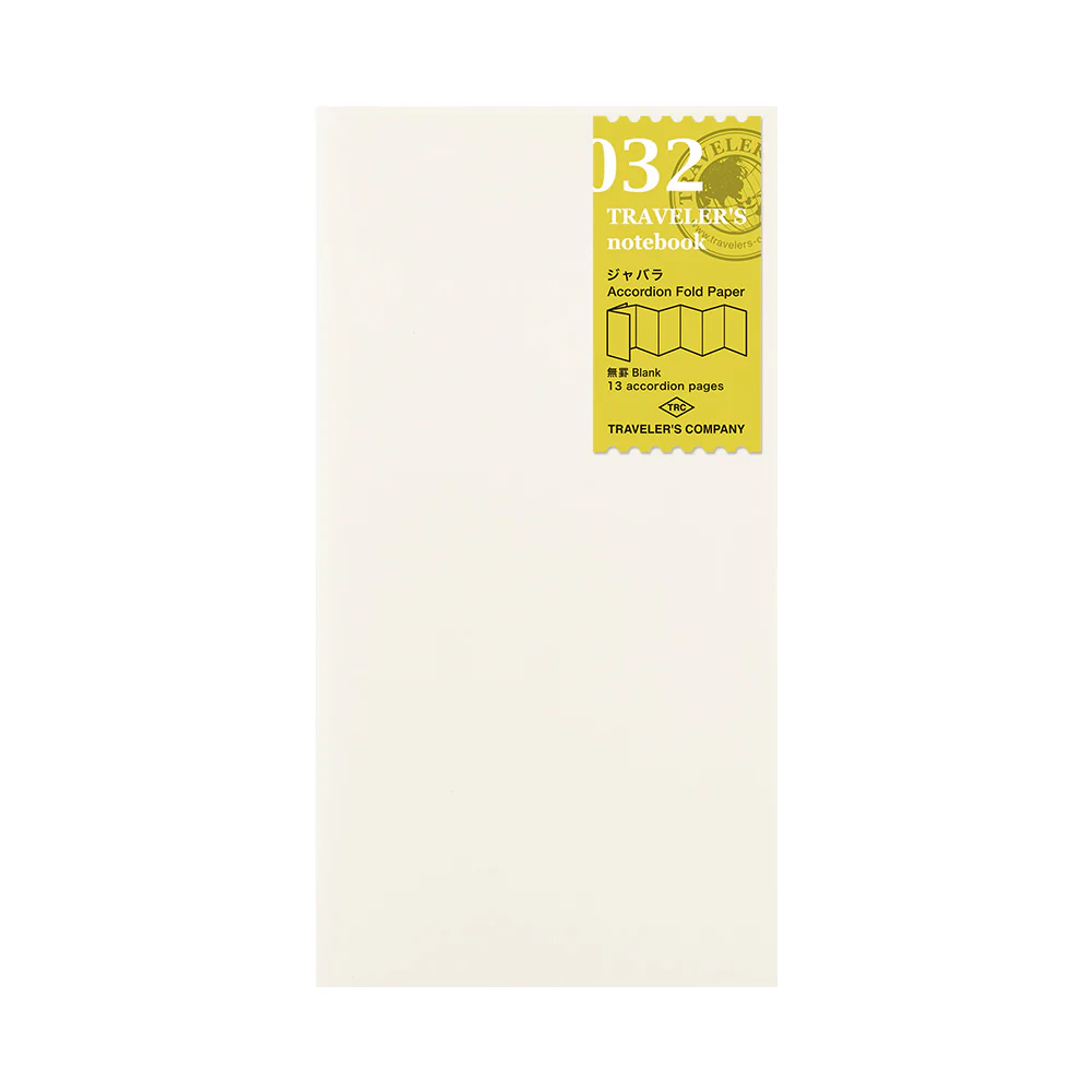 TRAVELERS NOTEBOOK 032 ACCORDION FOLD PAPER REGULAR SIZE