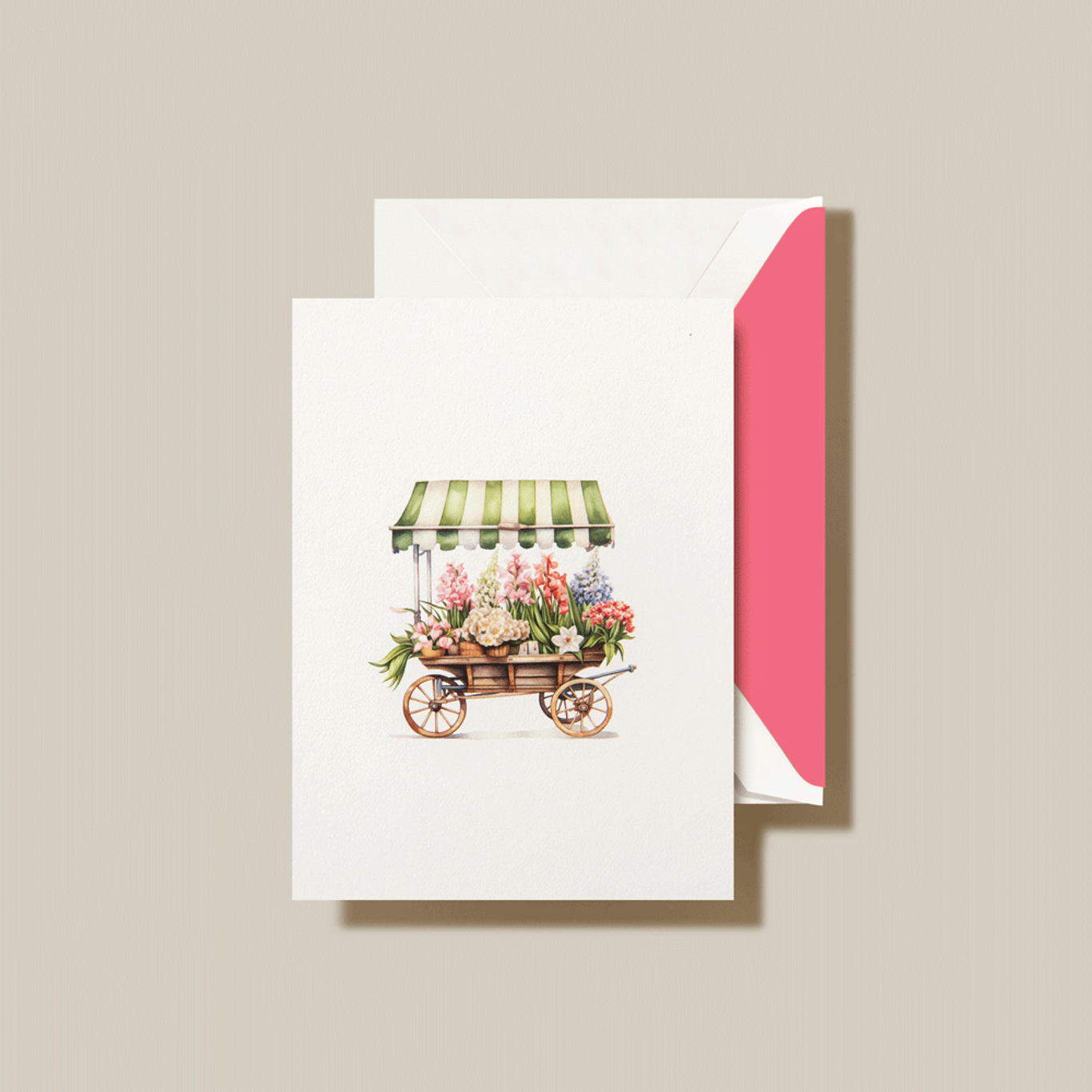 CRANE FLOWER CART NOTE