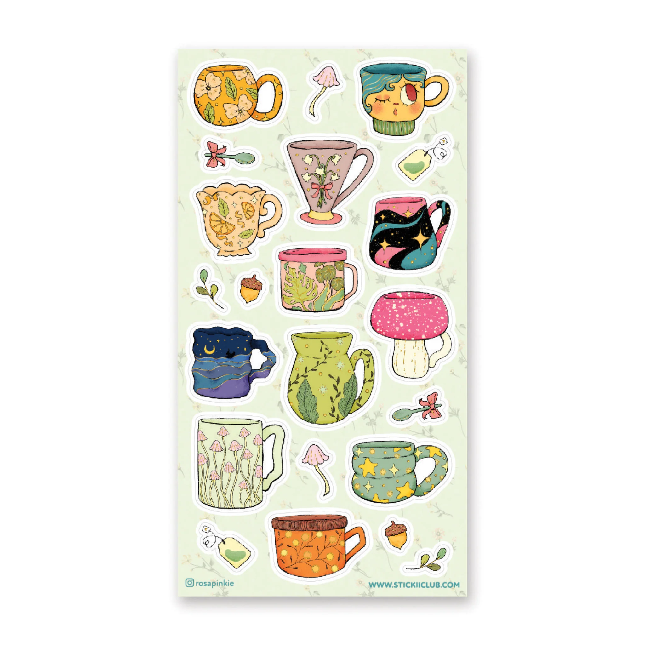 STICKII CREATIVE CUPS STICKER SHEET