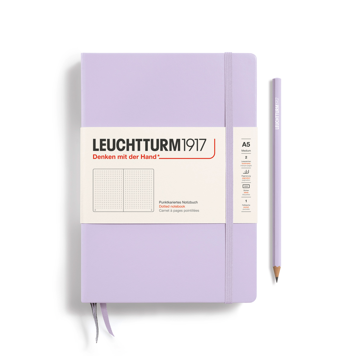 LEUCHTTURM1917 A5 NOTEBOOK LILAC DOTTED