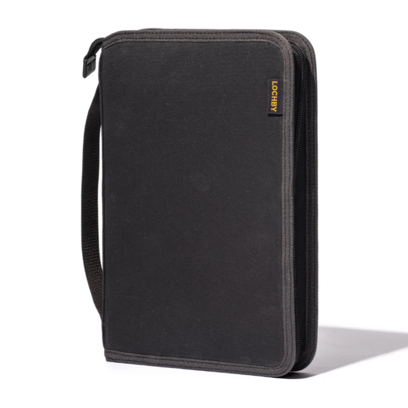 LOCHBY FIELD FOLIO A5 BUMBLEBEE CHARCOAL GOLD
