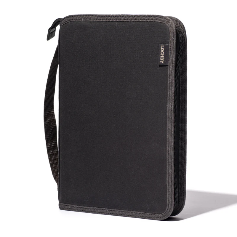 LOCHBY FIELD FOLIO A5 CHARCOAL CREAM