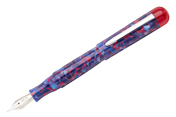 EDISON PEN CO. COMET COBALT MAGMA FOUNTAIN PEN