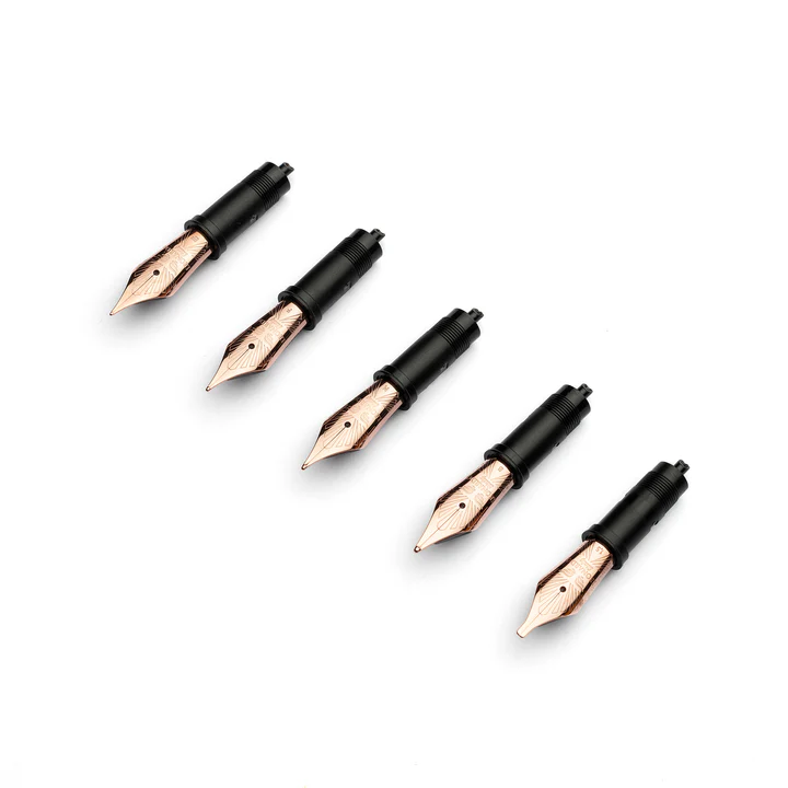LEONARDO STEEL NIBS ROSE GOLD COLOR