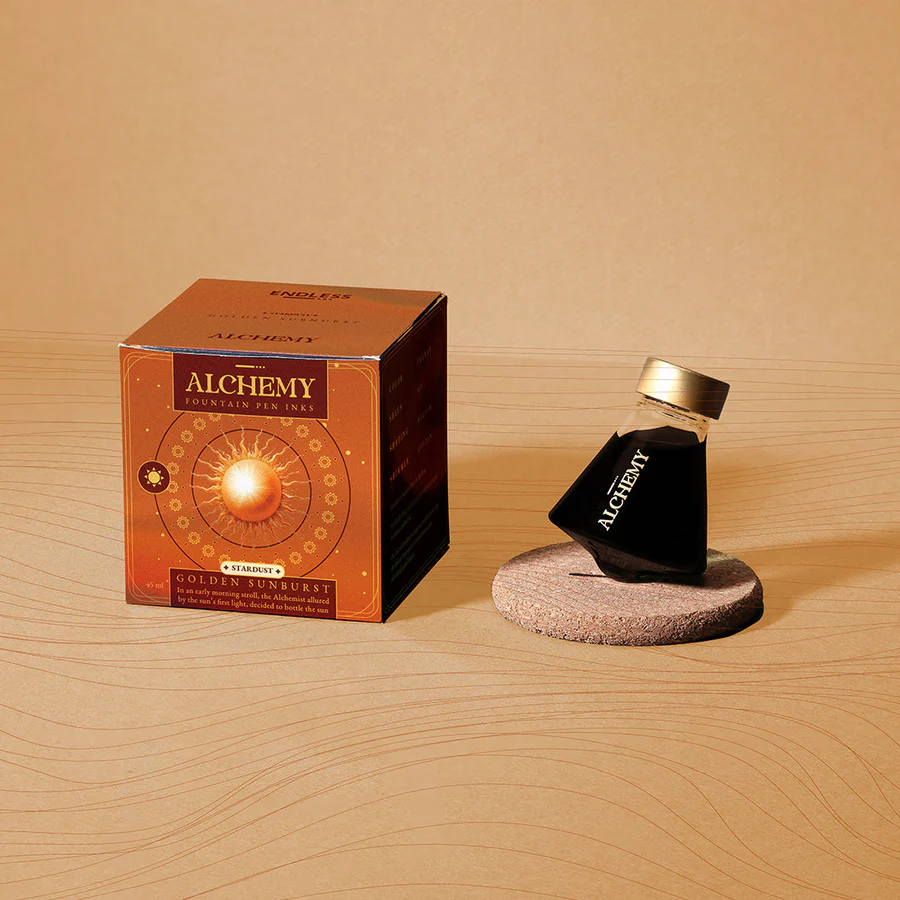ENDLESS ALCHEMY STARDUST GOLDEN SUNBURST 45ML BOTTLED INK