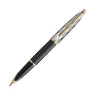 WATERMAN CARENE 24K DELUXE BLACK GT FOUNTAIN PEN