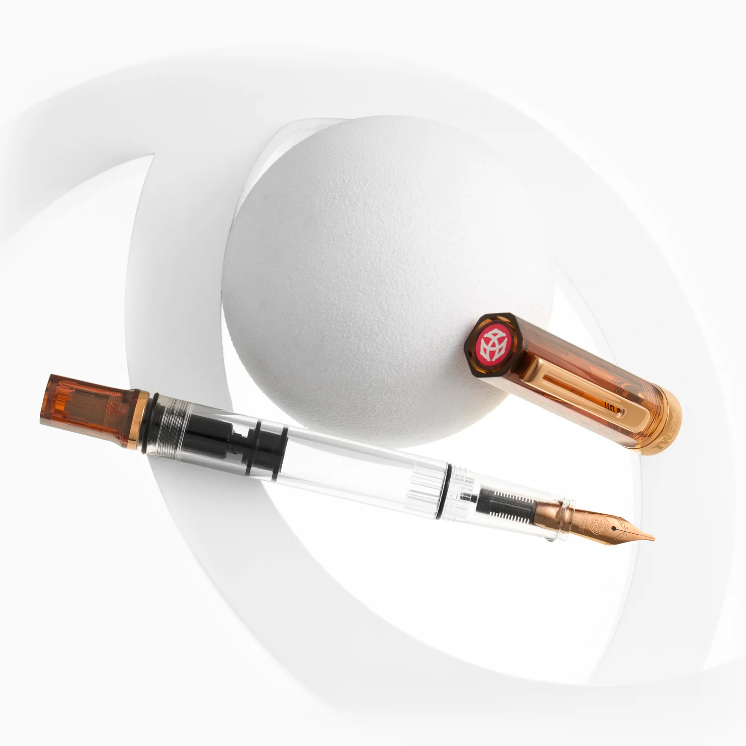 TWSBI ECO ROOTBEER W/BRONZE FOUNTAIN PEN