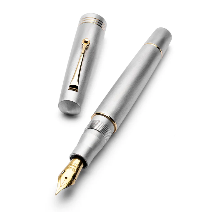 LEONARDO MOMENTO ZERO ALUMINIA GOLD FOUNTAIN PEN