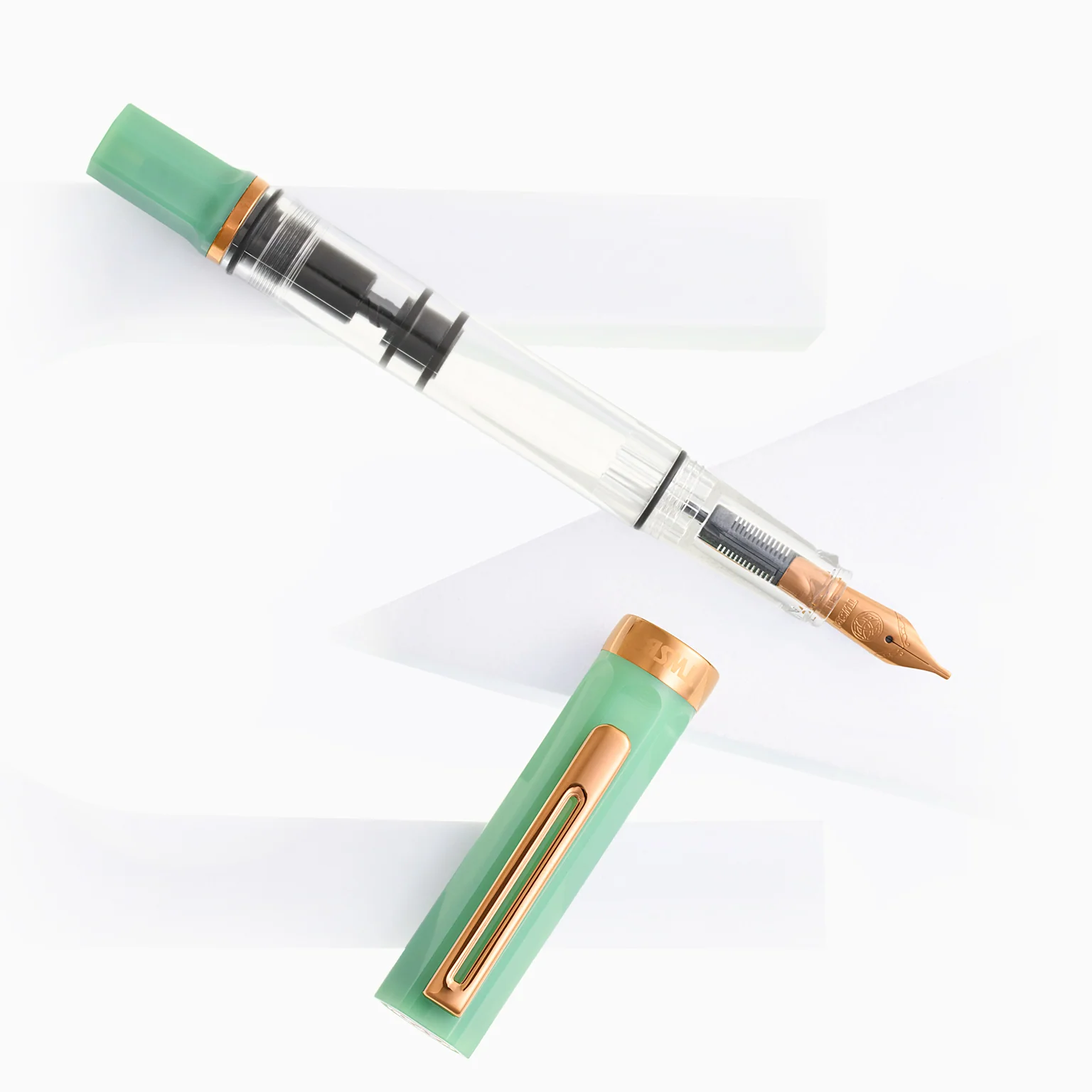 TWSBI ECO JADE JELLY W/BRONZE FOUNTAIN PEN