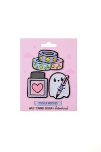 ESTERBROOK SWEETLY HAUNTED PASTEL HALLOWEEN 3 PIECE PATCH SET